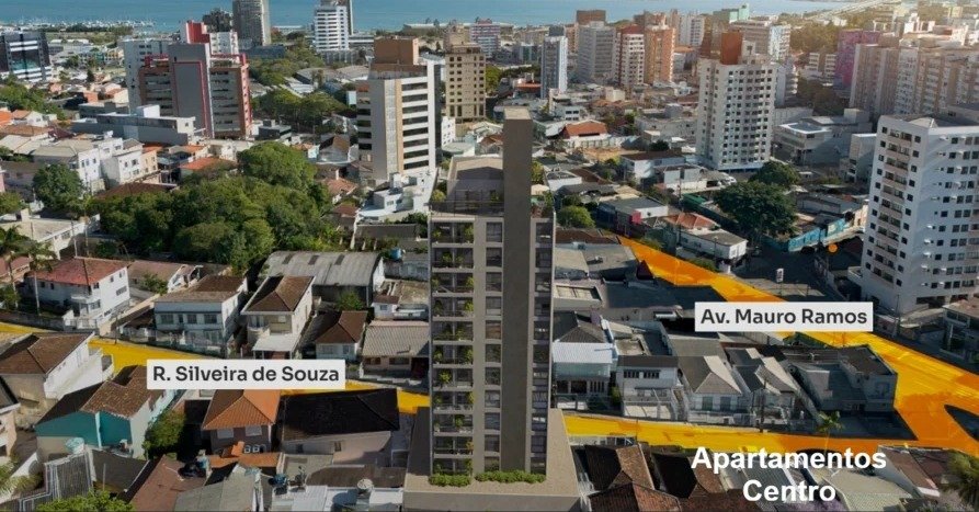 Studio de 20,33 m² com sacada no Centro de Florianópolis | Easy Studios 107